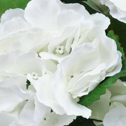 kohteita Hortensia kukkaruukussa Keinotekoinen valkoinen 35cm