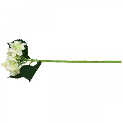 Floristik24 Hortensia, silkkikukka, tekokukka pöytäkoristeisiin valkoinen, vihreä L44cm