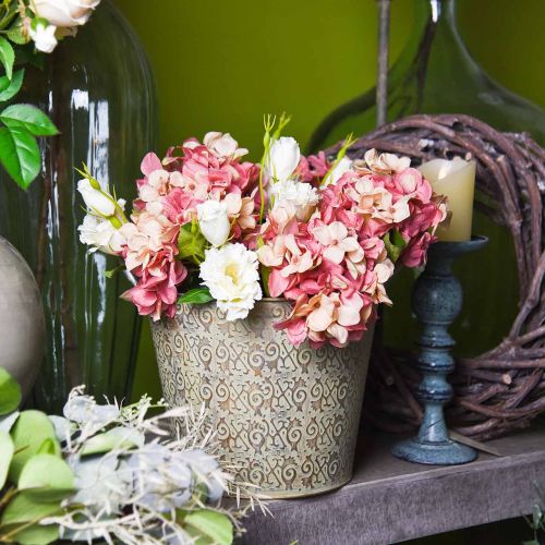 Floristik24 Hortensia beige/ pinkki 35cm