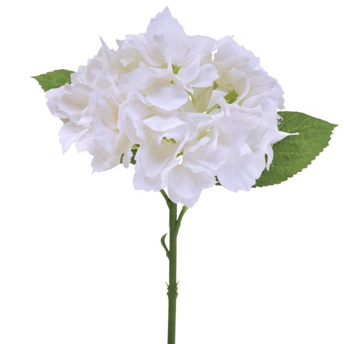 Floristik24 Hortensia Keinotekoiset Valkoiset Real Touch -kukat 33cm