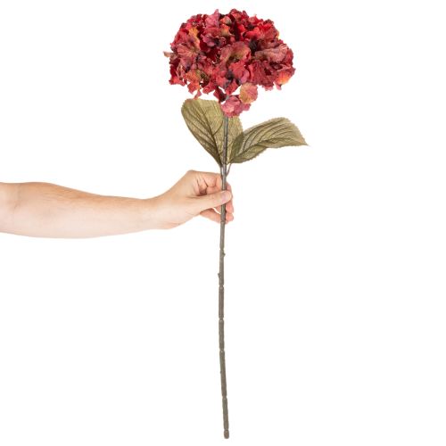 Keinotekoinen hortensian kukintaoksa, suuri kukinta, 74 cm | Floristik24.fi