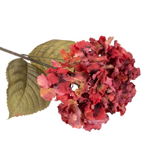 Keinotekoinen hortensian kukintaoksa, suuri kukinta, 74 cm | Floristik24.fi
