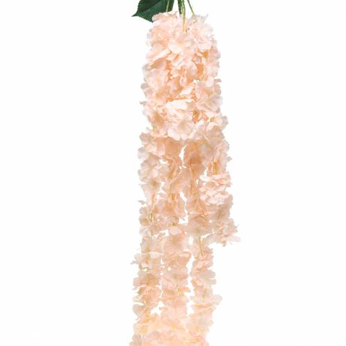 Koristeellinen kukka-seppele keinotekoinen aprikoosi 135cm 5-säikeinen