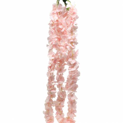 Floristik24 Koristeellinen kukkaseppele keinotekoinen vaaleanpunainen 135cm 5 säiettä