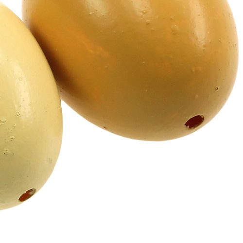 Floristik24 Kananmunat 6cm sekoitus keltainen 10kpl