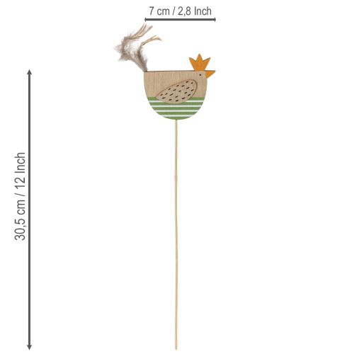 kohteita Pääsiäisaiheisia kananvarsia iloiseen kevätkoristeeseen, 7 cm, 12 kpl