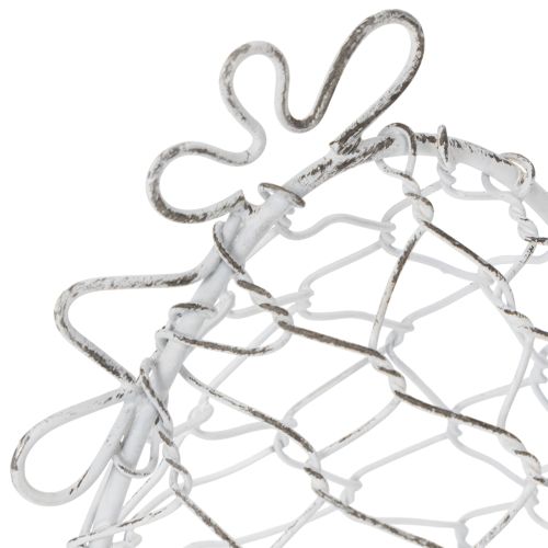 kohteita Kanan muotoinen metallikori pääsiäismunille. Viehättävä lisä pääsiäiskoristeisiin. 14 cm