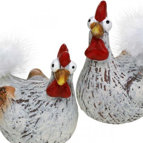 kohteita Pääsiäiskanat Funny Chicken Chickens Deco Ceramic 4kpl