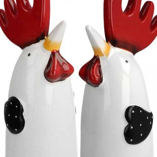 kohteita Keraaminen kukkokeittiön koristelu Chicken White H23cm 2 kpl