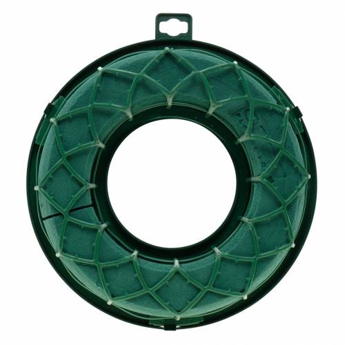 kohteita OASIS® IDEAL Universal Sormus kukkavaahtomuoviseppele vihreä K4cm Ø18,5cm 5 kpl
