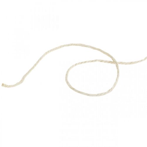 Juuttilanka, luonnollinen juuttilanka Luonnonvärinen, valkaistu Ø3mm L200m
