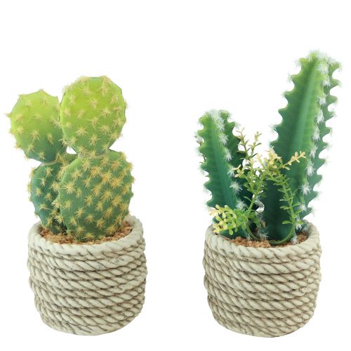 kohteita Kaktus ruukussa Keinotekoinen kaktus lajitelma 28cm 2kpl