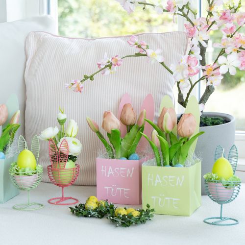 kohteita Lankakani avoimena koriste-esineenä moderneihin kevät- ja pääsiäisideoihin, 16 cm, 3 kpl