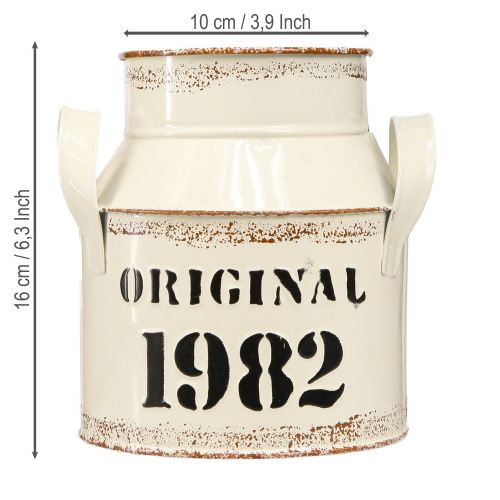 kohteita Kannu metallikoristeet &quot;Alkuperäinen 1982&quot; Cream Rust K16cm 2kpl