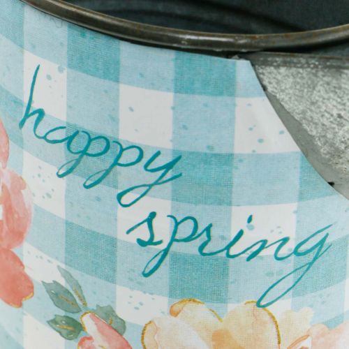 Floristik24 Kukka maljakko koristeellinen ruukku metalli vintage puutarha sisustus planter H23cm