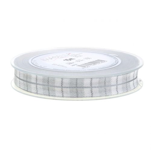 Floristik24 Tarkasta nauha harmaa 15mm 15m