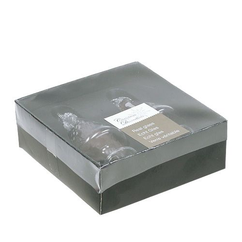 Floristik24 Korttikotelolasi jousella 4cm x 8cm kirkas 2kpl