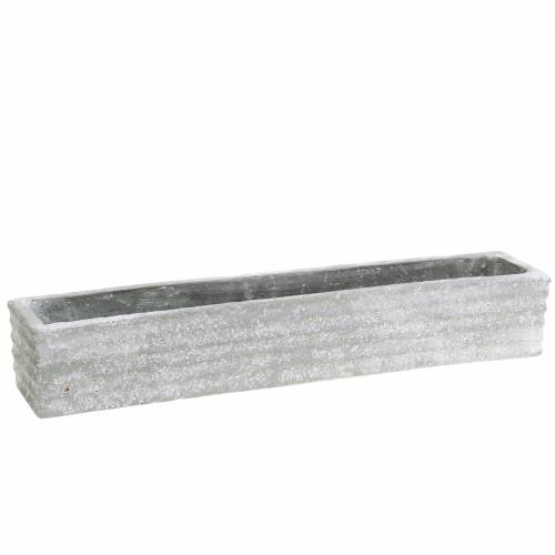 Floristik24 Kasvilaatikon betoni vaaleanharmaa 40x8cm H6.7cm