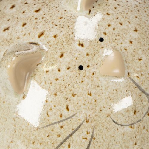 kohteita Keraaminen kissahahmo, pyöreä muotoilu olohuoneeseen tai makuuhuoneeseen, 13 cm, 2 kpl