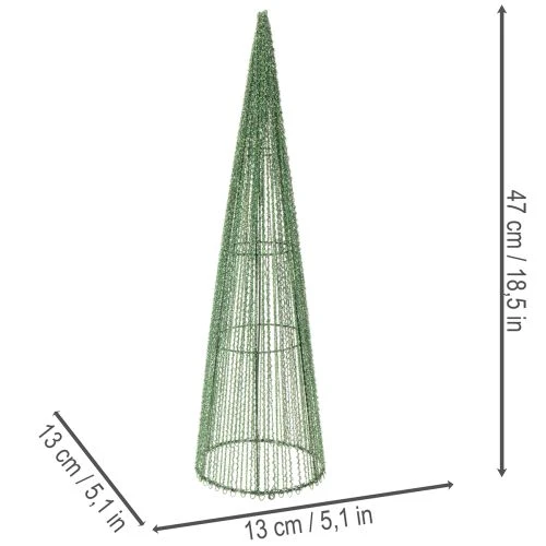 Metalliset kukkakävyt, vihreät, kukka-asetelmiin, 62 cm, 2 kpl | Floristik24.fi
