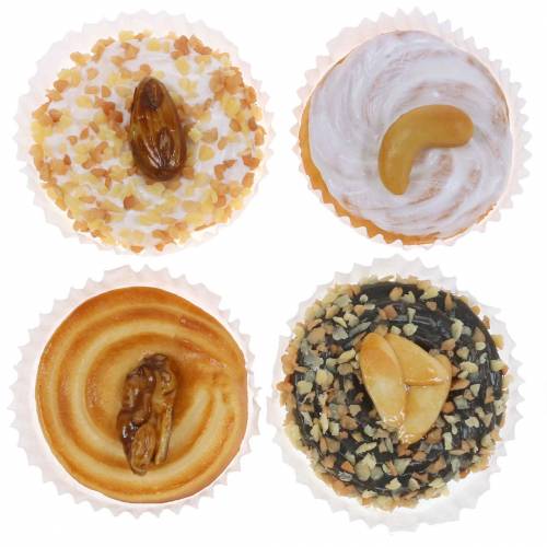 Keinotekoisesti lajiteltu pähkinä torttu 5cm 4kpl