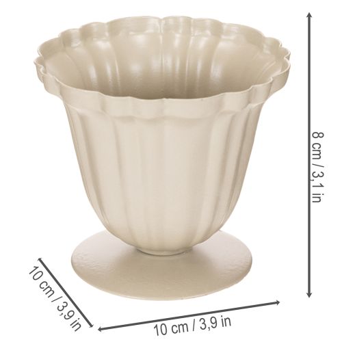 Koristeellinen kulho, kermanvärinen palkinto, pieni, 10 cm | Floristik24.fi