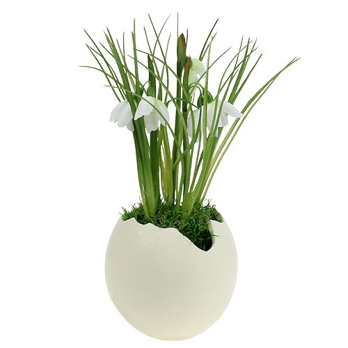 Floristik24 Keraaminen muna-avovoide H12cm 2kpl