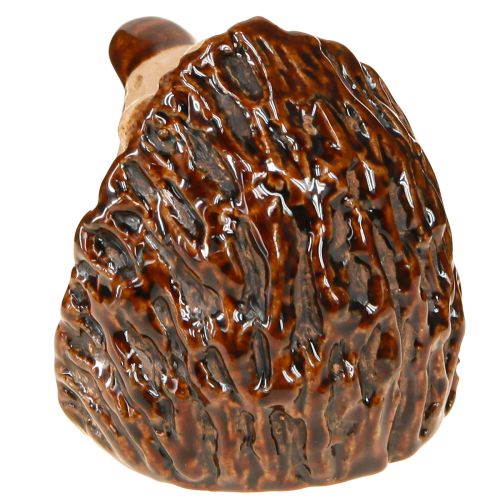 kohteita Keraaminen siilihahmo, syksyn koriste, käsinmaalattu, K7cm, 3 kpl