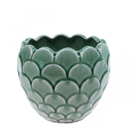 Keraaminen kukkaruukku Vintage Green Crackle Glaze Ø15cm K13cm