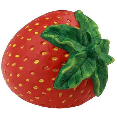 Keraaminen raharasia mansikkakoriste 17 × 13,5 × 13,5 cm