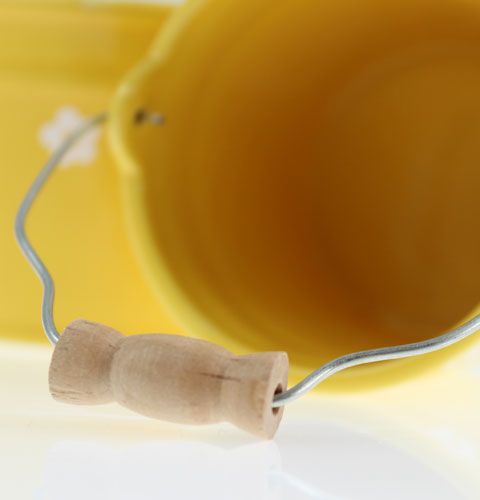 Floristik24 Suuri keltainen keraaminen ämpäri