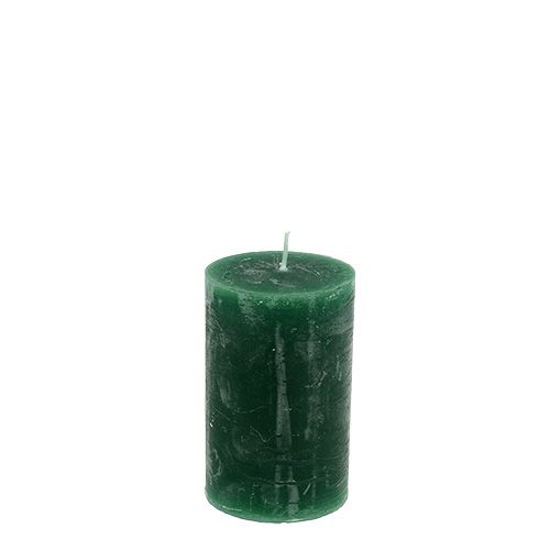 Floristik24 Kynttilä tummanvihreä 50mm x 80mm värjätty 12kpl