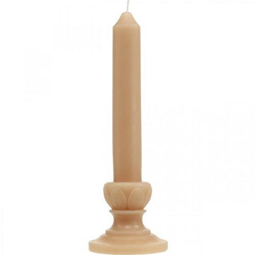 Floristik24 Deco Rod kynttilä lohi nostalginen kynttilä koristelu vaha yksivärinen 25cm