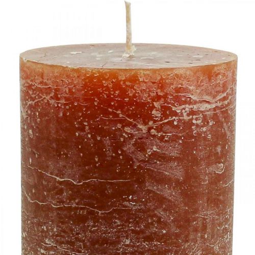 Yksiväriset kynttilät ruskeat pilarikynttilät 85×150mm 2kpl