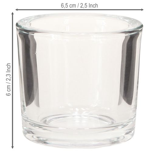 kohteita Kynttilänlasiruukku Mini Lasi Ämpäri Kirkas Ø6,5cm K6cm 6kpl