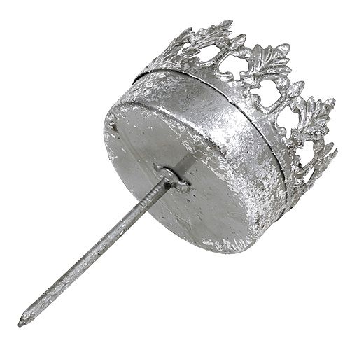 kohteita Kynttilänjalka antiikkihopeaa Ø5cm K10cm 1 kpl