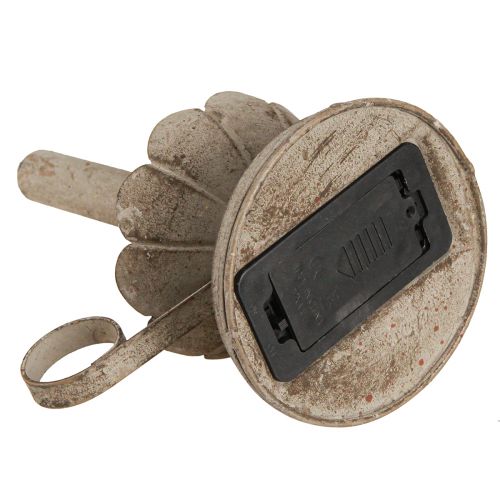 kohteita Antiikkinen kynttilänjalka LED-kynttilän metallilämmitteisellä valolla H22cm