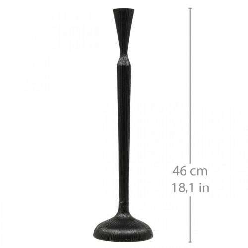 kohteita Kynttilänjalka Musta metalli Kynttilänjalka Ø12cm K46cm