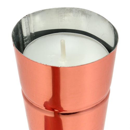Floristik24 Kynttilänpidin Kupari Ø4,5cm K14cm 8kpl