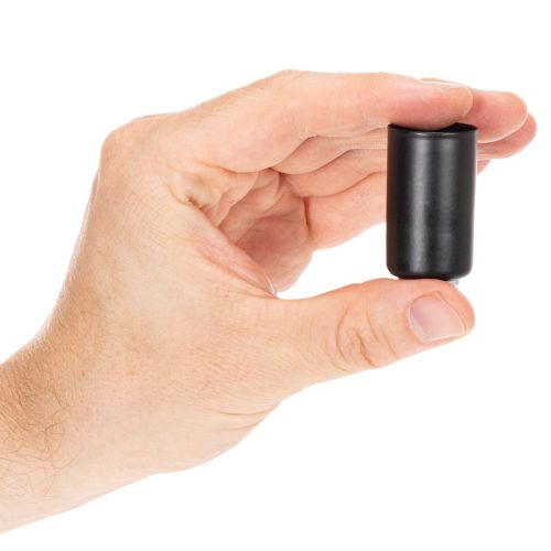 Pyöreä magneettinen kynttilänjalka, mattamusta, 25 mm:n kartiokynttilöille, 4 kpl | Floristik24.fi