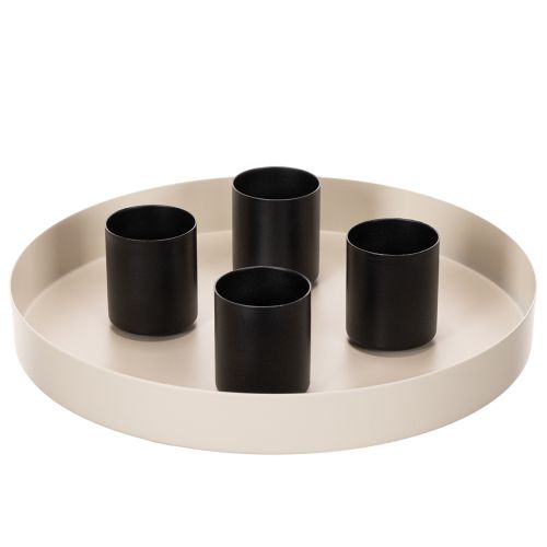 Magneettinen kynttilänjalka, mattapintainen, 4 cm, 4 kpl | Floristik24.fi