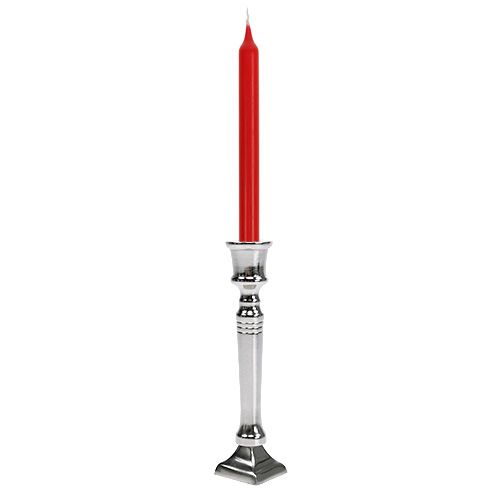 Floristik24 Kynttilänjalka hopea Ø2cm K12cm 1kpl