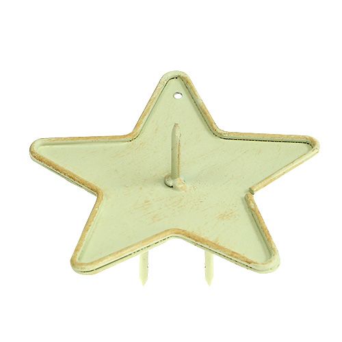 Floristik24 Kynttilänjalka Star 9cm Cream