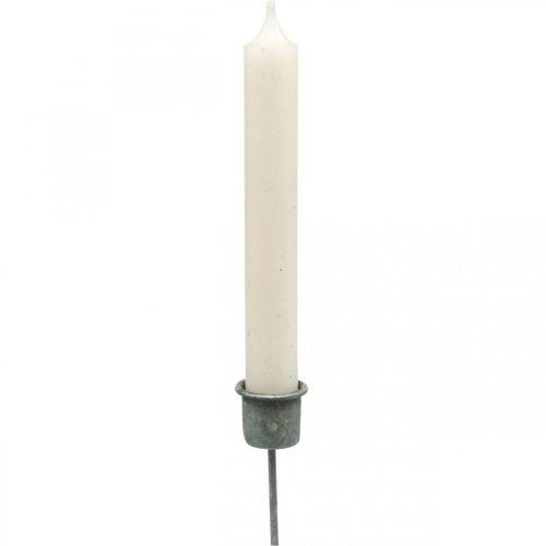 kohteita Plug-in kynttilänjalat Shabby Chic harmaa Ø3cm K8,5cm 8kpl
