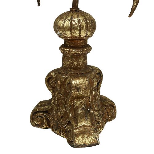 Floristik24 Kynttilänjalka enkeli siivillä kulta H42cm