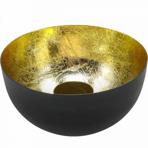 Kynttilänjalka Black Gold Joulukoristeet Ø13cm K6,5cm