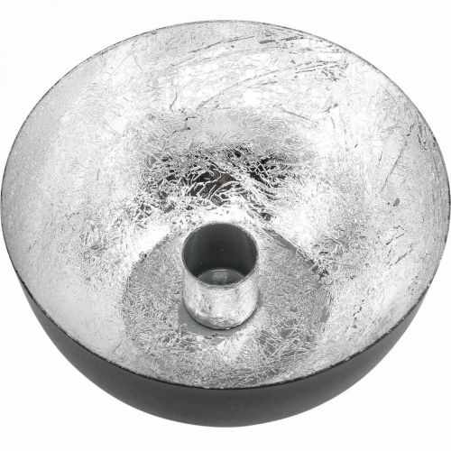kohteita Kynttilänjalka Musta Hopea Kynttilänjalka Ø13cm K6,5cm