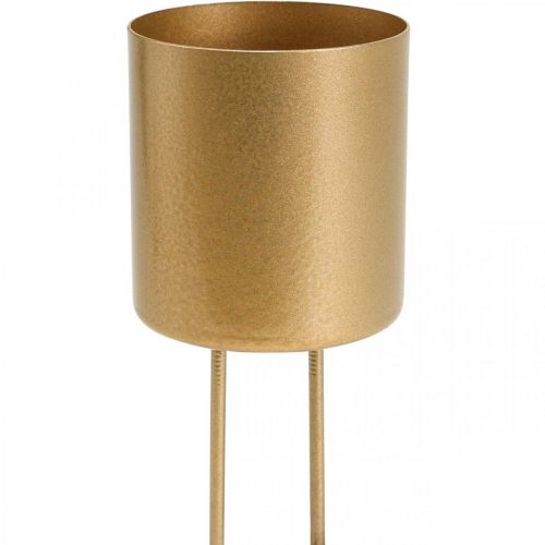 kohteita Plug-in kynttilänjalka kultainen kynttilänjalka metallia Ø5cm 4kpl