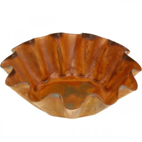 Floristik24 Koristeellinen leivinpelti, metallinen koriste ruostumatonta terästä, kynttilälevy Ø9cm H3cm 6kpl.