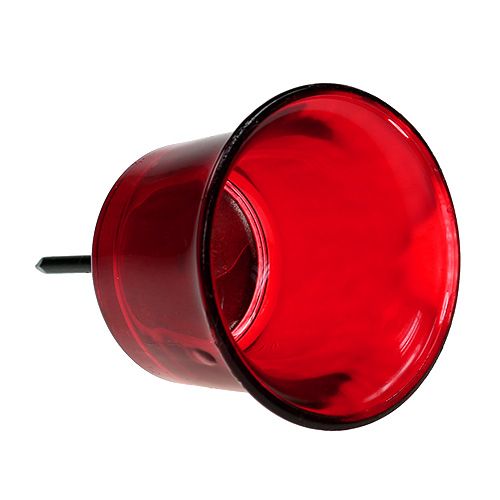 kohteita Kynttilänjalka kynttilän lasille punainen Ø6cm L10cm
